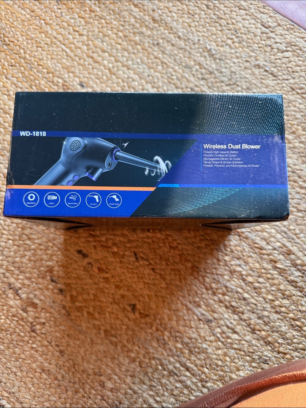 NIB Wireless Dust Blower WD-1818 in Black and Blue
